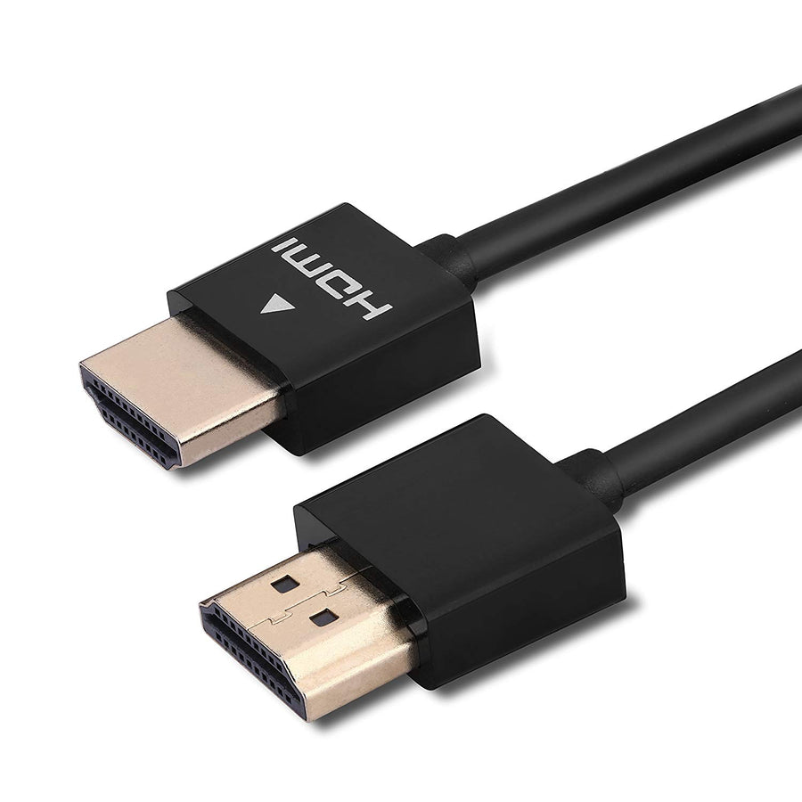 Ultra slim 4K HDMI Cables - 2 Pack, Bonus Adapter and Cable Ties